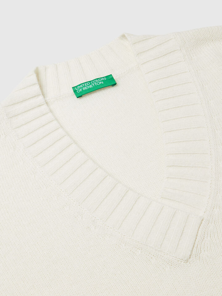 V NECK SWEATER L/S Women image number 7